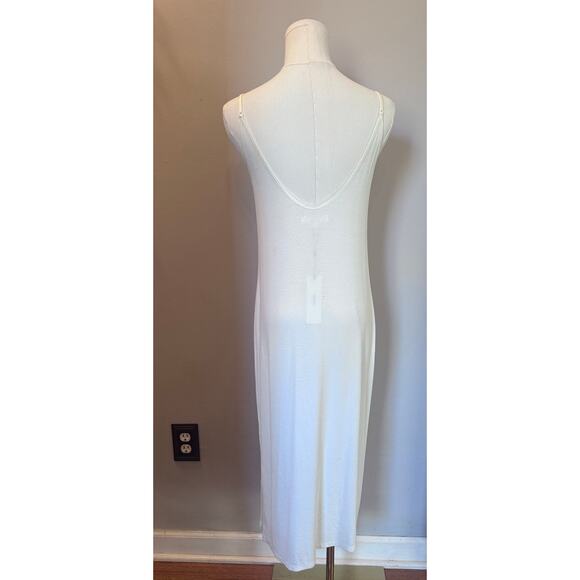 Joah Brown V Neck Dress XS/S Dune rib NWT Ribbed Adjustable Straps - Picture 5 of 14